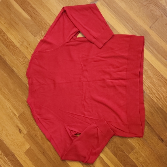 Nautica V-neck Red Sweater - Picture 5 of 5
